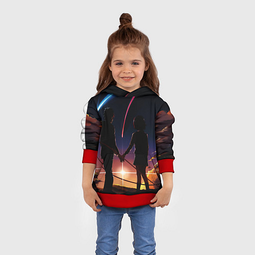 Детская толстовка Мицуха Миямидзу / 3D-Красный – фото 4