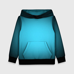 Толстовка-худи детская Небесный градиент, цвет: 3D-черный