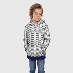 Толстовка-худи детская B A P pattern logo, цвет: 3D-синий — фото 2