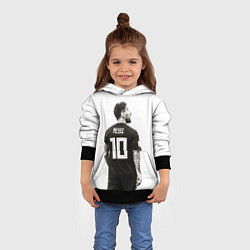 Толстовка-худи детская 10 Leo Messi, цвет: 3D-черный — фото 2
