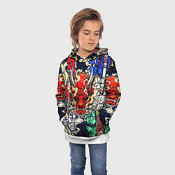 Толстовка-худи детская Irazumi devil, цвет: 3D-белый — фото 2