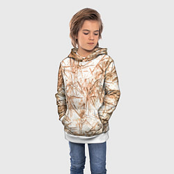 Толстовка-худи детская Резкие контуры, цвет: 3D-белый — фото 2