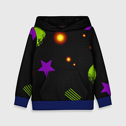 Толстовка-худи детская Cosmic view, цвет: 3D-синий
