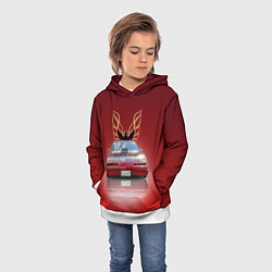 Толстовка-худи детская Американский спорткар Pontiac Firebird, цвет: 3D-белый — фото 2