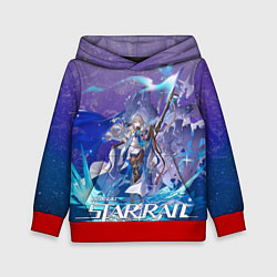 Толстовка-худи детская Броня Хонкай Стар Рейл, цвет: 3D-красный