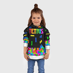 Толстовка-худи детская Фильм Тетрис с логотипом, цвет: 3D-белый — фото 2