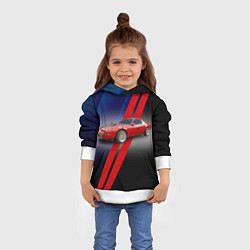 Толстовка-худи детская Американский маслкар Pontiac Firebird 3 поколение, цвет: 3D-белый — фото 2