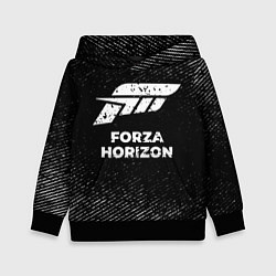 Толстовка-худи детская Forza Horizon с потертостями на темном фоне, цвет: 3D-черный