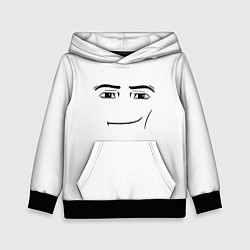 Толстовка-худи детская Одежда Man Face Roblox, цвет: 3D-черный