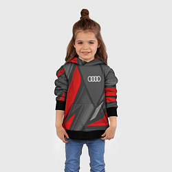 Толстовка-худи детская Audi sports racing, цвет: 3D-черный — фото 2