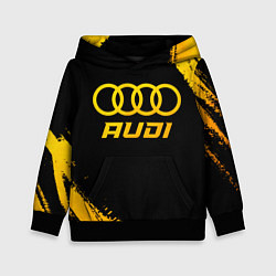 Толстовка-худи детская Audi - gold gradient, цвет: 3D-черный