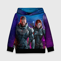Толстовка-худи детская Mass Effect N7 space, цвет: 3D-черный