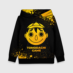 Толстовка-худи детская Tomodachi Game - gold gradient, цвет: 3D-черный