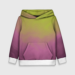 Толстовка-худи детская Салатово-розовый дым - Хуф и Ся, цвет: 3D-белый