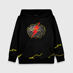 Толстовка-худи детская Flash and Batman logo, цвет: 3D-черный