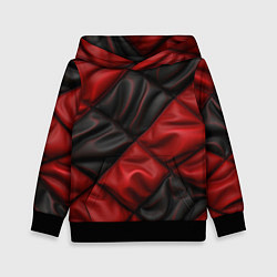 Толстовка-худи детская Red black luxury, цвет: 3D-черный