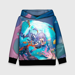 Толстовка-худи детская Байлу электрический тип, цвет: 3D-черный