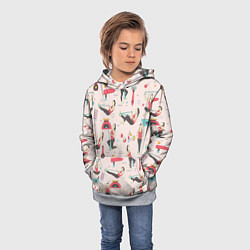 Толстовка-худи детская Sport woman, цвет: 3D-меланж — фото 2