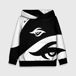 Толстовка-худи детская Форма Team Secret white, цвет: 3D-черный