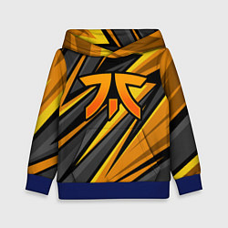 Толстовка-худи детская Fnatic - киберспорт желтый, цвет: 3D-синий