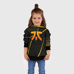 Толстовка-худи детская Fnatic - csgo - gold edition, цвет: 3D-черный — фото 2