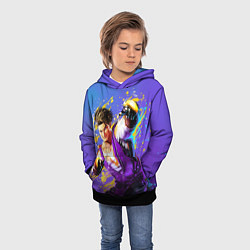 Толстовка-худи детская Street Fighter 6: Luke, цвет: 3D-черный — фото 2