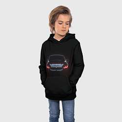 Толстовка-худи детская BMW - red eyes, цвет: 3D-черный — фото 2
