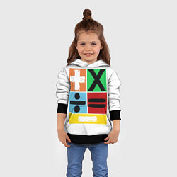 Толстовка-худи детская Эд Ширан математическая эра, цвет: 3D-черный — фото 2