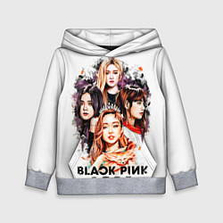 Толстовка-худи детская Blackpink 2018, цвет: 3D-меланж