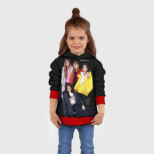 Детская толстовка Blackpink Bright jackets / 3D-Красный – фото 4