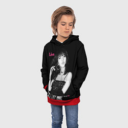 Толстовка-худи детская Blackpink lovely Lisa, цвет: 3D-красный — фото 2
