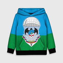 Толстовка-худи детская Спецназ ВДВ, цвет: 3D-черный