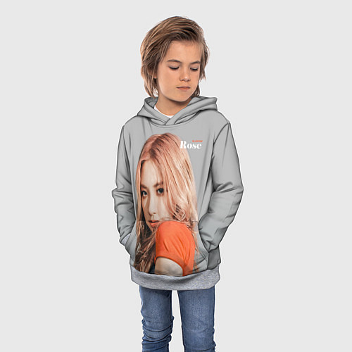 Детская толстовка Rosanna Park Blackpink / 3D-Меланж – фото 3