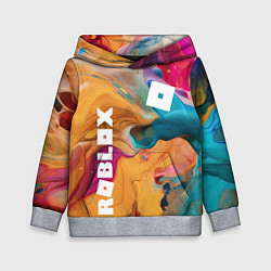 Толстовка-худи детская Roblox Logo Color, цвет: 3D-меланж