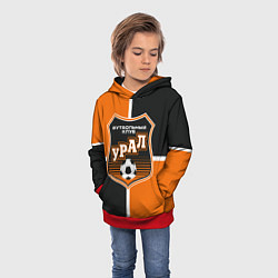 Толстовка-худи детская Урал ФК, цвет: 3D-красный — фото 2