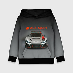 Толстовка-худи детская Audi sport - racing car - extreme, цвет: 3D-черный