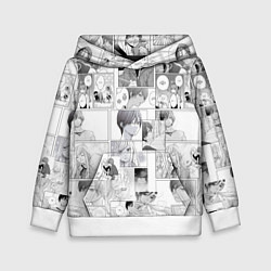 Толстовка-худи детская Моя любовь 999 уровня к Ямаде - манга, цвет: 3D-белый