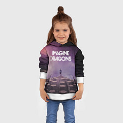 Толстовка-худи детская Imagine Dragons обложка альбома Night Visions, цвет: 3D-белый — фото 2