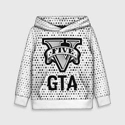 Детская толстовка GTA glitch на светлом фоне