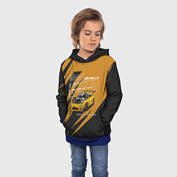 Толстовка-худи детская Любителям гонок, цвет: 3D-синий — фото 2