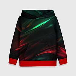 Толстовка-худи детская Dark red and green, цвет: 3D-красный