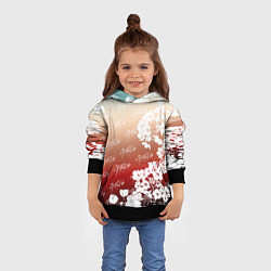 Толстовка-худи детская Stray Kids flowers, цвет: 3D-черный — фото 2