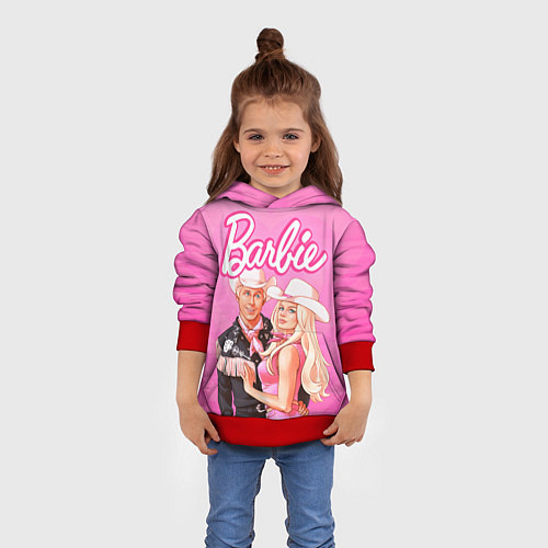 Детская толстовка Барби и Кен Фильм / 3D-Красный – фото 4