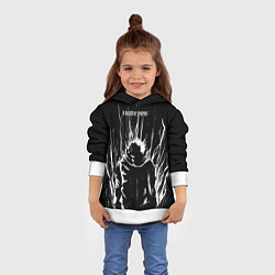 Толстовка-худи детская Итадори в ярости - Магическая битва, цвет: 3D-белый — фото 2