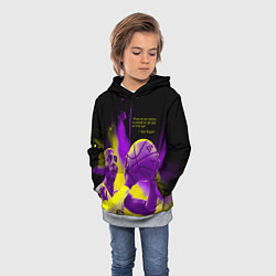 Толстовка-худи детская Цитата - Коби Брайант, цвет: 3D-меланж — фото 2