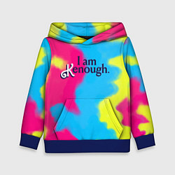 Толстовка-худи детская I Am Kenough Tie-Dye, цвет: 3D-синий