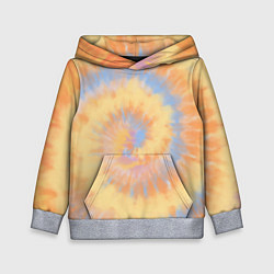 Толстовка-худи детская Tie-Dye дизайн, цвет: 3D-меланж