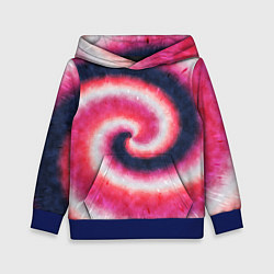 Толстовка-худи детская Tie-Dye дизайн, цвет: 3D-синий