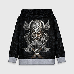 Толстовка-худи детская Стальной Викинг, цвет: 3D-меланж