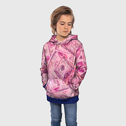 Толстовка-худи детская Дорого богато, цвет: 3D-синий — фото 2